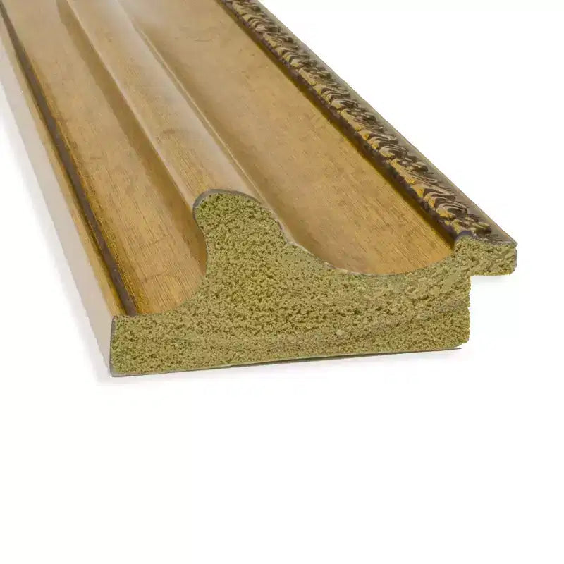 34" x 28" Non-Beveled Bathroom Wall Mirror Gold