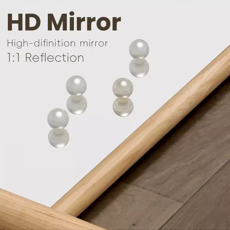 31 in. W x 71 in. H Ladder-Style Solid Wood Framed Mirror in Brown