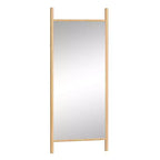 31 in. W x 71 in. H Ladder-Style Solid Wood Framed Mirror in Brown