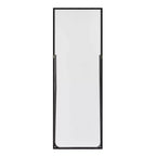 21 in. W x 64 in. H Rectangular Metal Framed Full Length Wall Mirror Free Standing Mirror in Silver