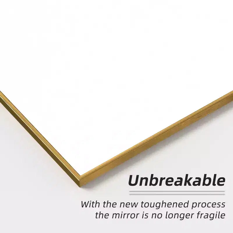 59x28 Aluminum Fine Edge Right Angle Rectangle Full Length Mirror-With Stand