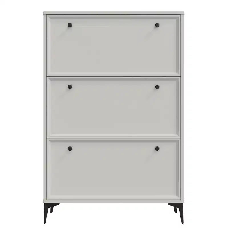 Shoe Racks with 3 Flip Drawers Entrance Shoe Cabinet Hidden Shoe Cabinet with Independent Legs