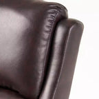 Contemporary Upholstered Pushback Recliner with Birch Wood Legs