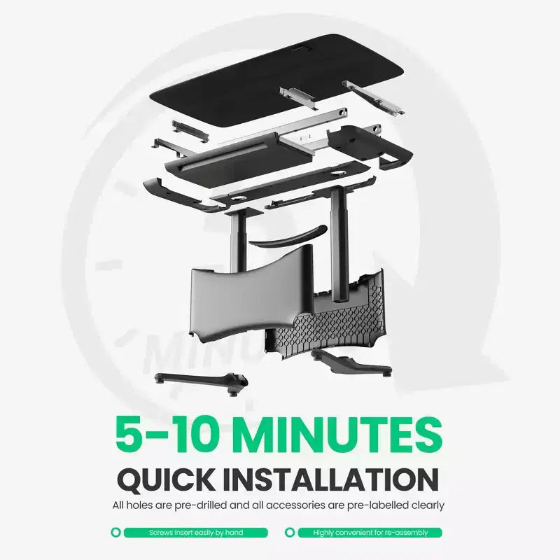All in 1 Electric Height Adjustable Desk Smart, Modular & Ergonomic