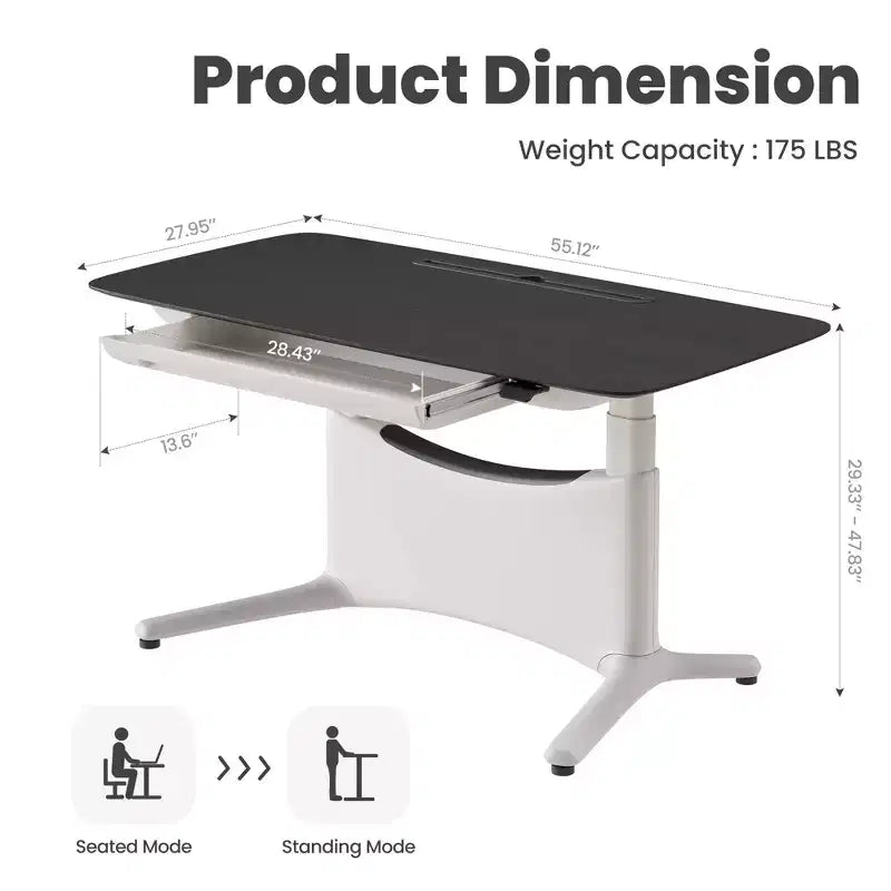 All in 1 Electric Height Adjustable Desk Smart, Modular & Ergonomic