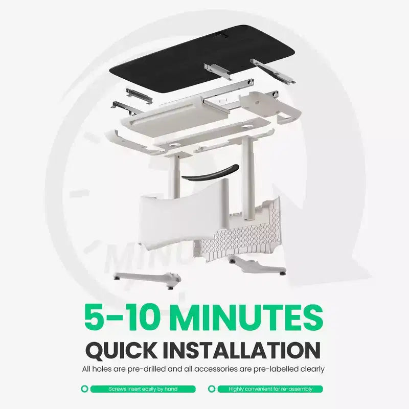 All in 1 Electric Height Adjustable Desk Smart, Modular & Ergonomic