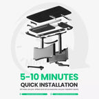 All in 1 Electric Height Adjustable Desk Smart, Modular & Ergonomic