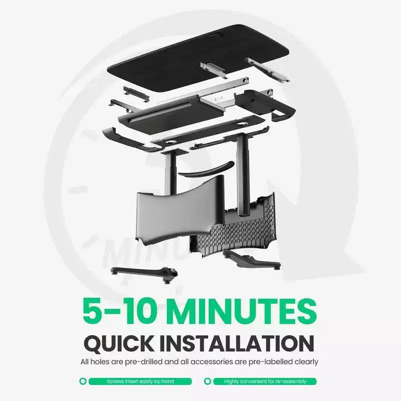 All in 1 Electric Height Adjustable Desk Smart, Modular & Ergonomic