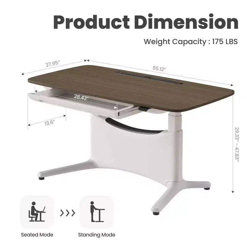 All in 1 Electric Height Adjustable Desk Smart, Modular & Ergonomic