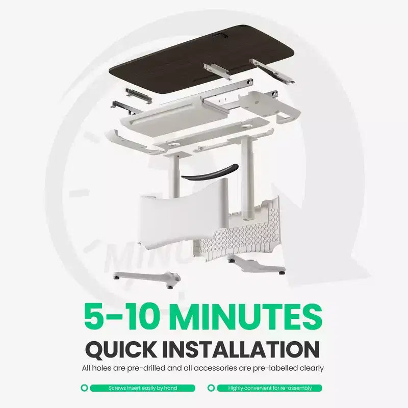 All in 1 Electric Height Adjustable Desk Smart, Modular & Ergonomic