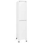 Locker Cabinet White Steel 70.9 in Height