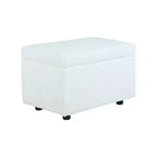 Corduroy Storage Ottoman, Soft Cushioned, Living Room