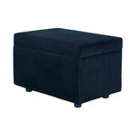 Corduroy Storage Ottoman, Soft Cushioned, Living Room