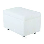 Corduroy Storage Ottoman, Soft Cushioned, Living Room