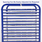 Mobile Art Drying Rack for Hanging Paintings, Suitable for Classrooms and Art Studios, Practical Heavy-Duty Storage Rack Equipped with Multiple Trays