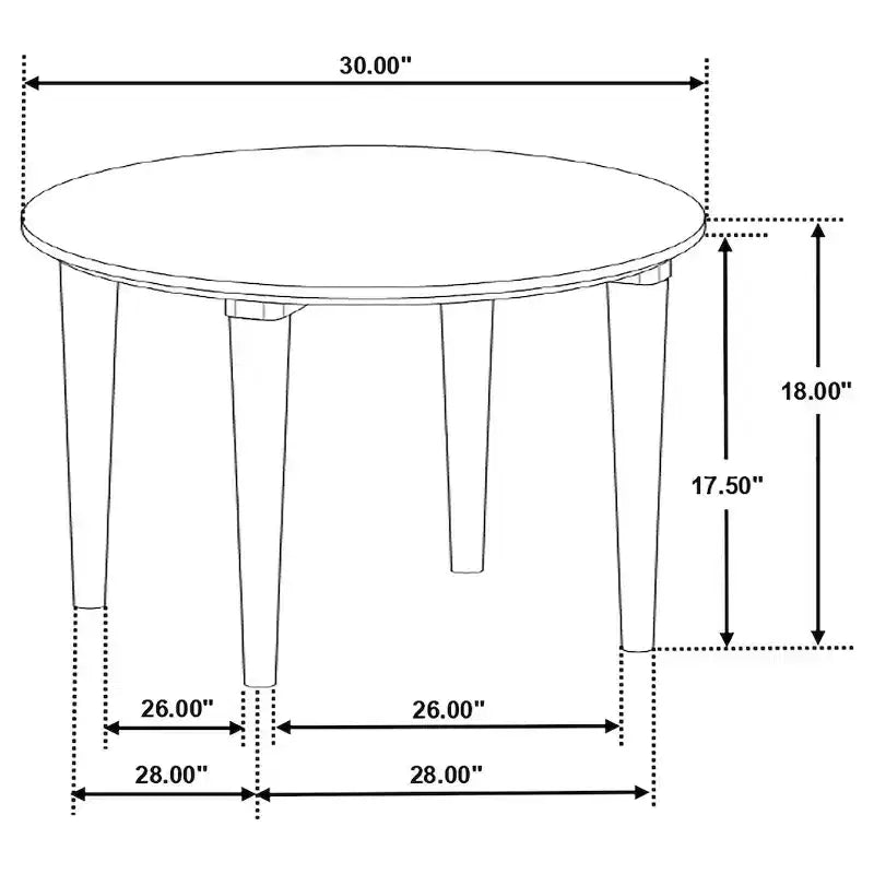 Round Marble Top Coffee Table White and