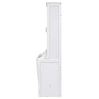 Space-Saving Solid Pine Wood Murphy Bed with Desk and Bookshelf