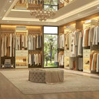 Closet System with 2 Wooden Drawers and Adjustable Shoes Rack