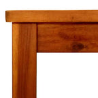 Coffee Table Natural Wood Solid Acacia Wood - 33.5 x 33.5 x 17.7