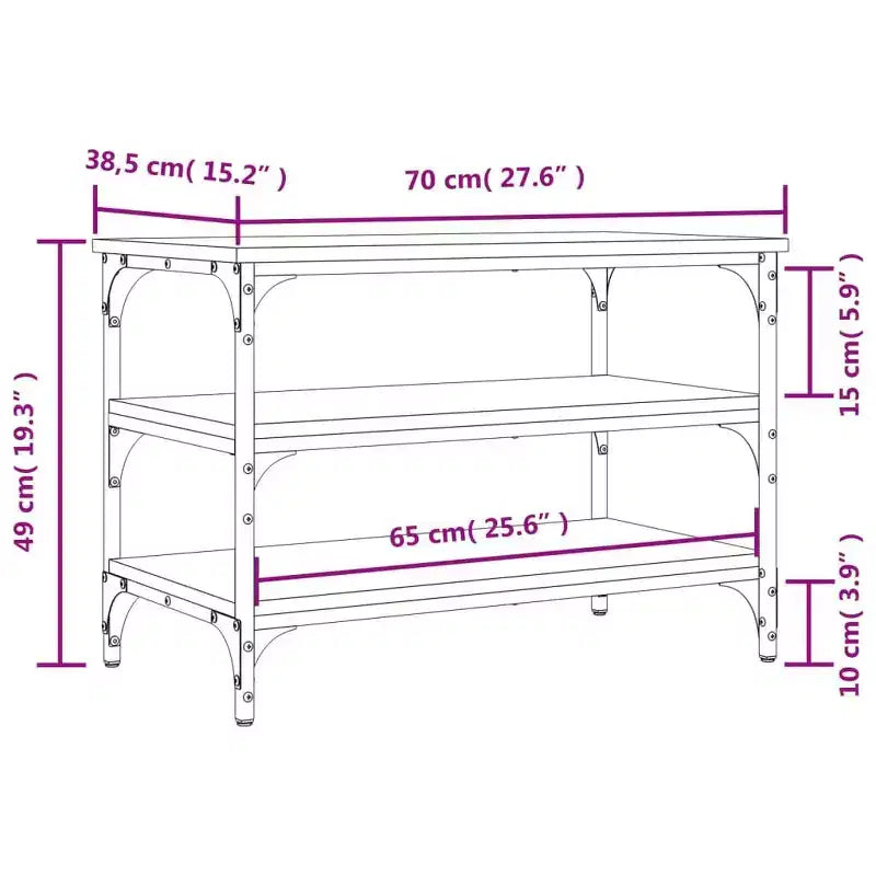 Shoe Bench Storage Organizer Entryway Hallway Furniture Engineered Wood