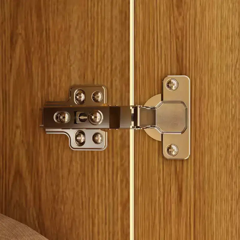 Light Wood Rattan Accent Wardrobe: 2-Drawer Storage + Smooth Hinges for Bedroom Clothing Organization