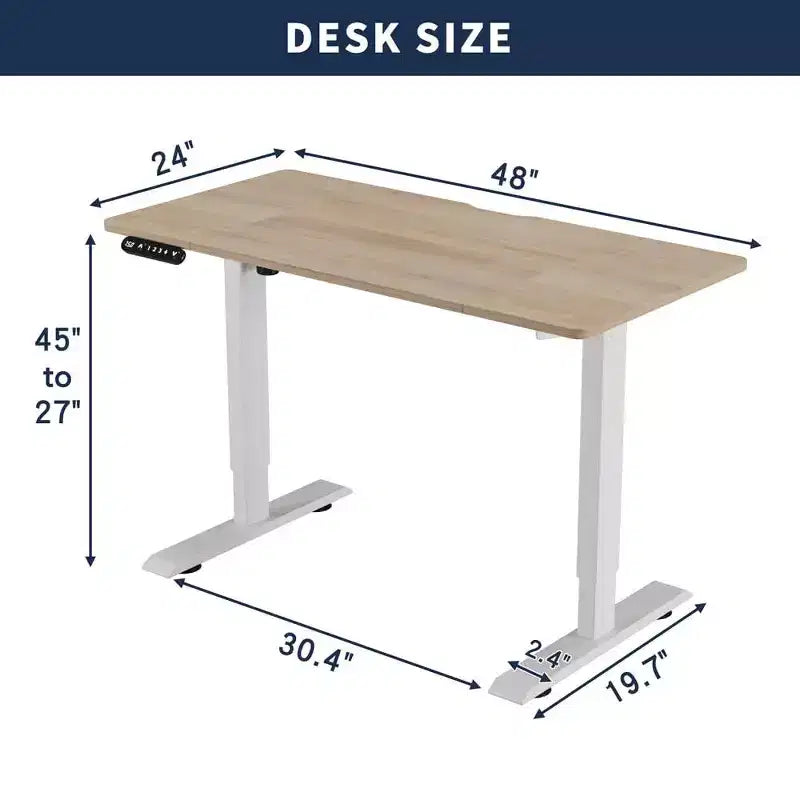 Electric Standing Desk Height Adjustable Desk for Home and Office Computer Table Gaming Desk