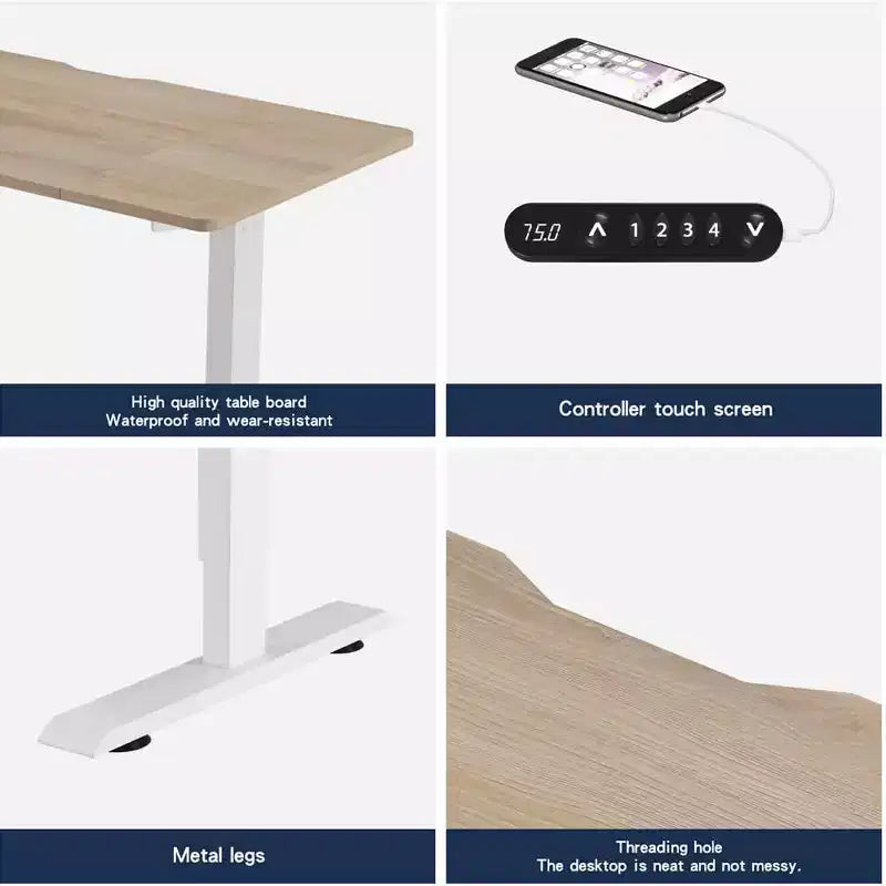 Electric Standing Desk Height Adjustable Desk for Home and Office Computer Table Gaming Desk