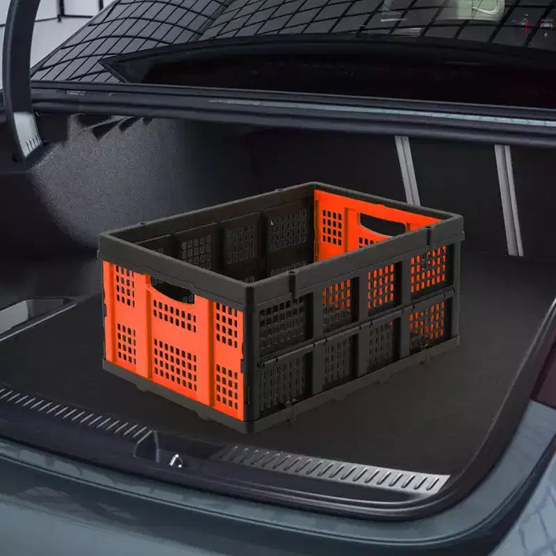 Large Collapsible Storage Baskets  22x15.7x10.2 Inches Foldable Plastic Crates, Extra-Thick Stackable Bins for Home, Kitchen, Pantry