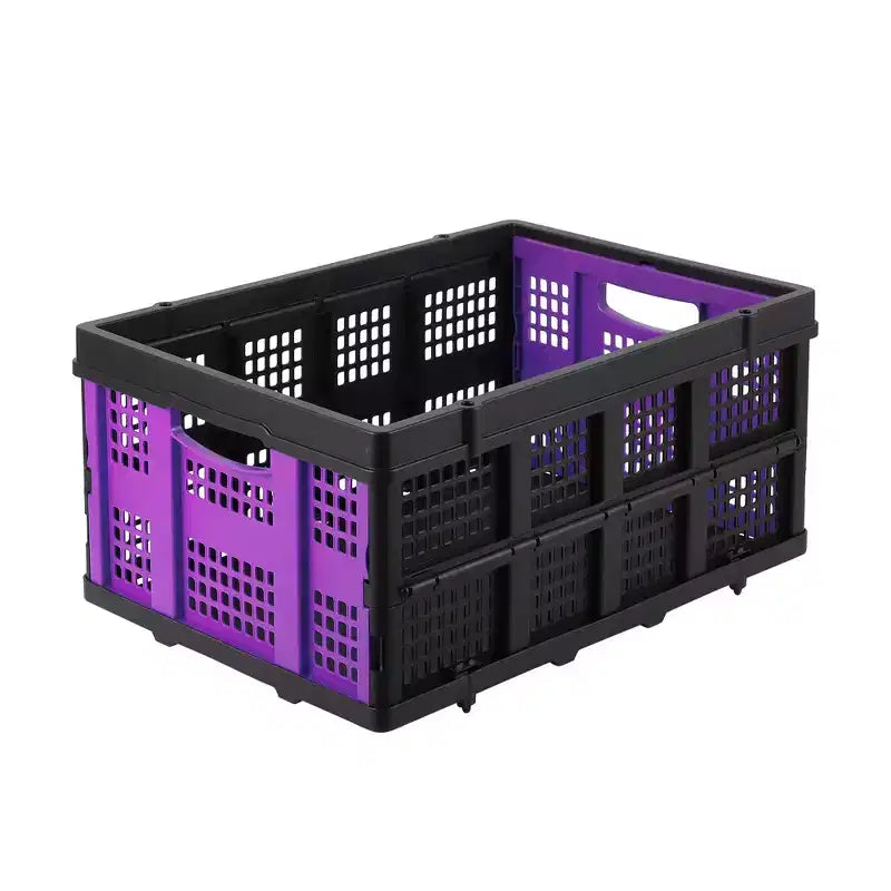 Large Collapsible Storage Baskets  22x15.7x10.2 Inches Foldable Plastic Crates, Extra-Thick Stackable Bins for Home, Kitchen, Pantry