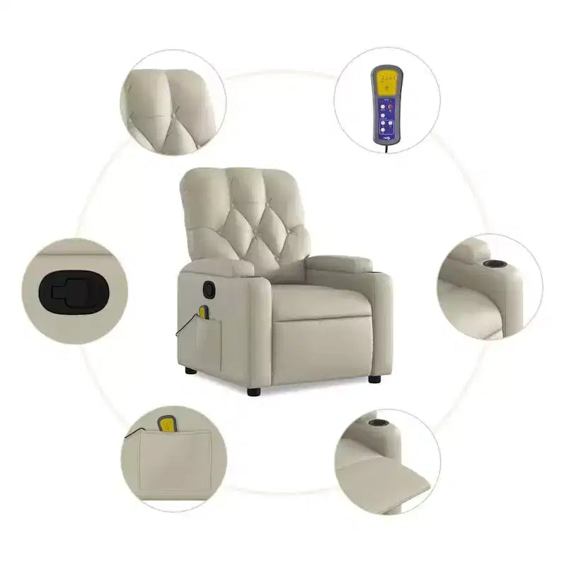 Massage Recliner Chair Faux Leather