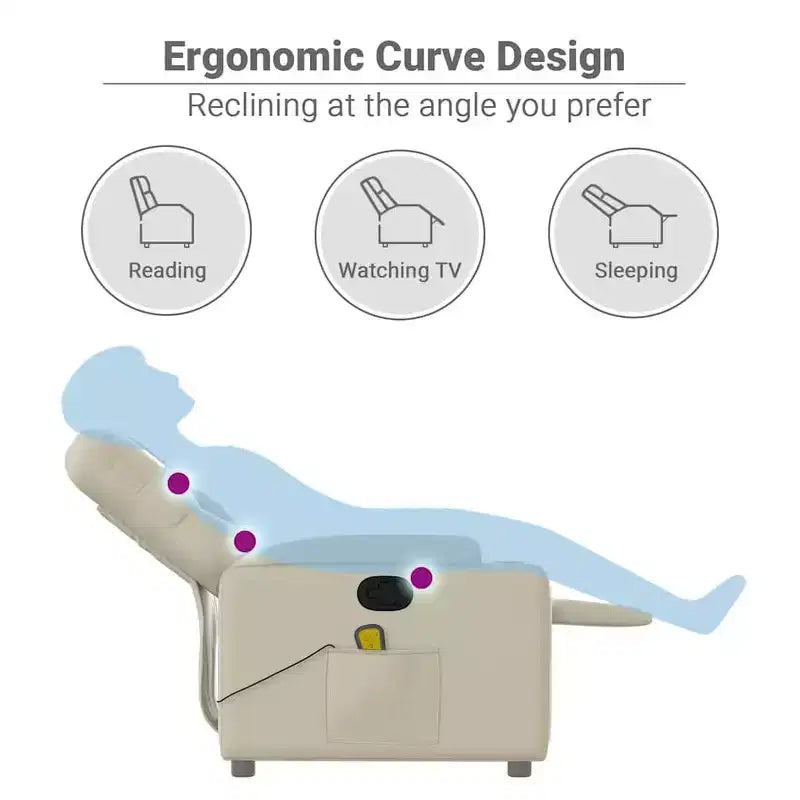 Massage Recliner Chair Faux Leather