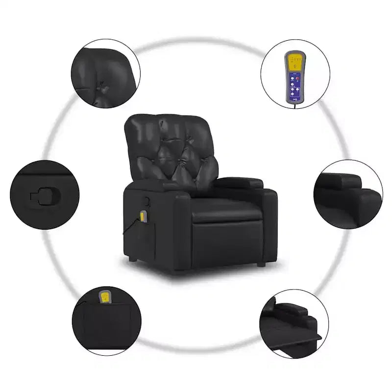 Massage Recliner Chair Faux Leather
