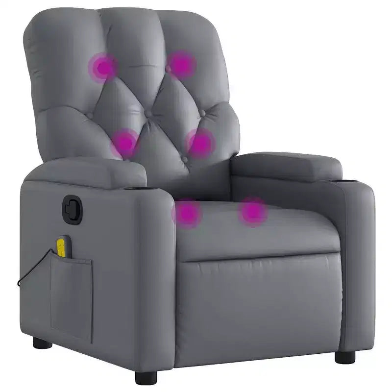 Massage Recliner Chair Faux Leather