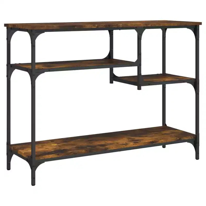 Console Table with Shelves Behind Sofa Entry Desk Living Room Furniture