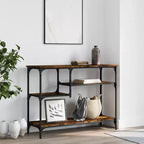 Console Table with Shelves Behind Sofa Entry Desk Living Room Furniture