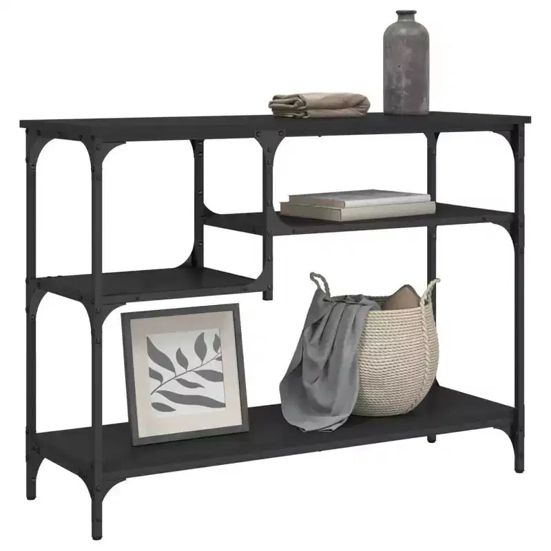 Console Table with Shelves Behind Sofa Entry Desk Living Room Furniture