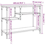Console Table with Shelves Behind Sofa Entry Desk Living Room Furniture