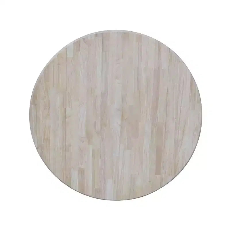 42" Blake Round Drop Leaf Dining Table Unfinished - International Concepts: Compact, Pedestal Base