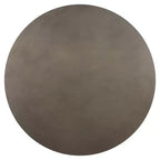 Modern Concrete and Acacia Round Dining Table Gray