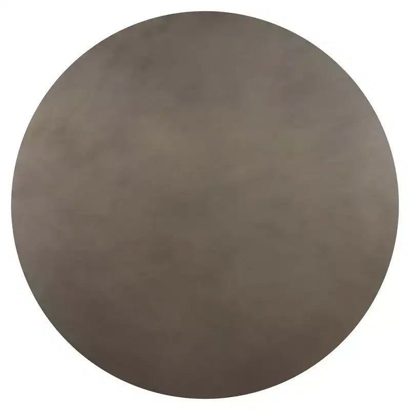 Modern Concrete and Acacia Round Dining Table Gray