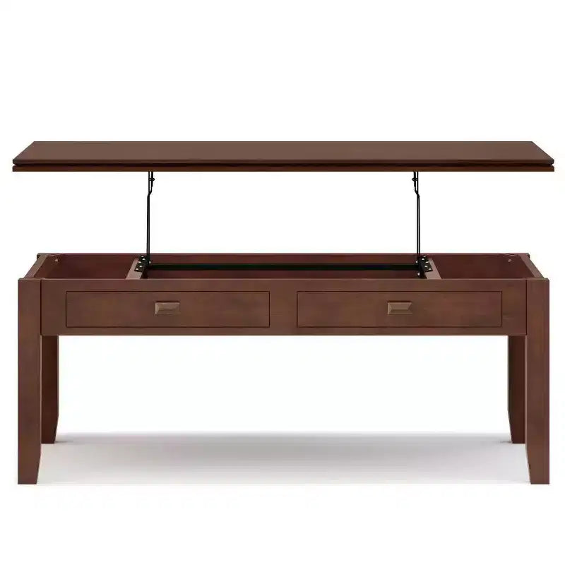 Stratford Lift Top Coffee Table Russet Brown - WyndenHall