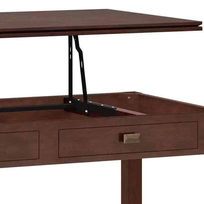 Stratford Lift Top Coffee Table Russet Brown