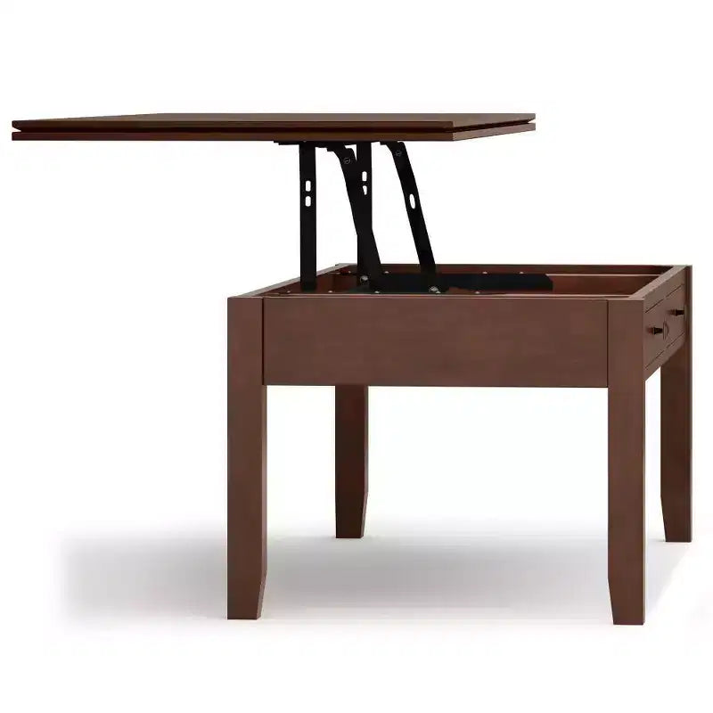 Stratford Lift Top Coffee Table Russet Brown