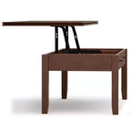 Stratford Lift Top Coffee Table Russet Brown