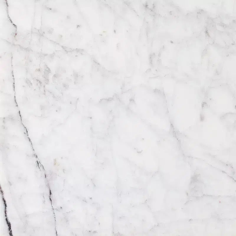 Metal and Marble Console Table with Shelf White Carrara Marble/Dark Bronze