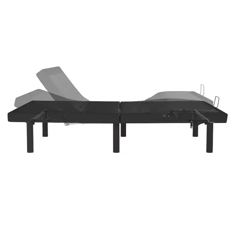Custom Adjustable Bed Base with Motorized Dual Head and Foot Incline and Quick and Easy Assembly