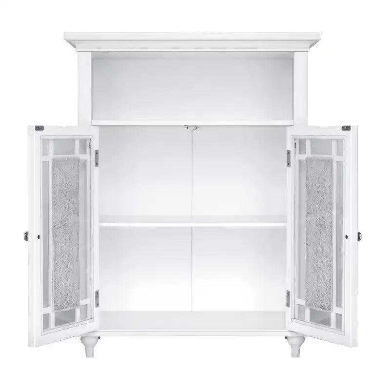 26.5 x 34 2-Door Floor Storage Cabinet, White