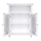 26.5 x 34 2-Door Floor Storage Cabinet, White