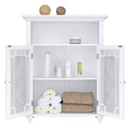 26.5 x 34 2-Door Floor Storage Cabinet, White