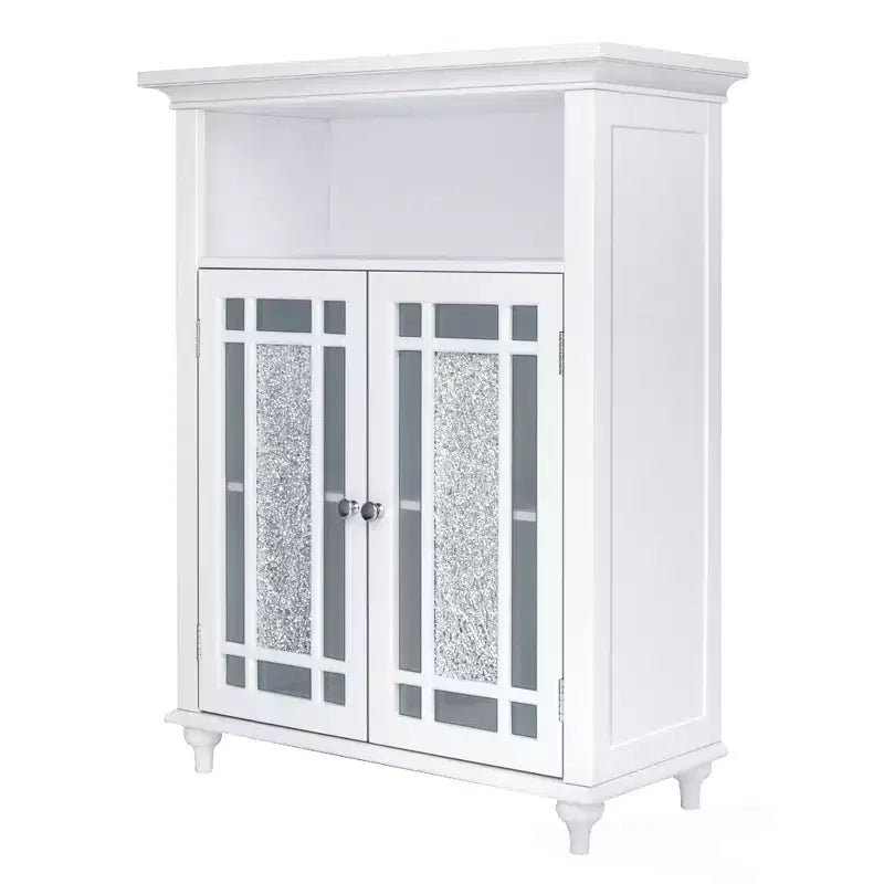 26.5 x 34 2-Door Floor Storage Cabinet, White